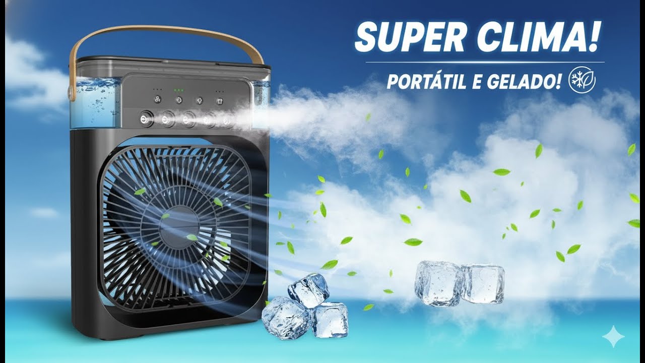 O Mini Ar Condicionado MAIS FORTE que já testei! Surpreendente!”