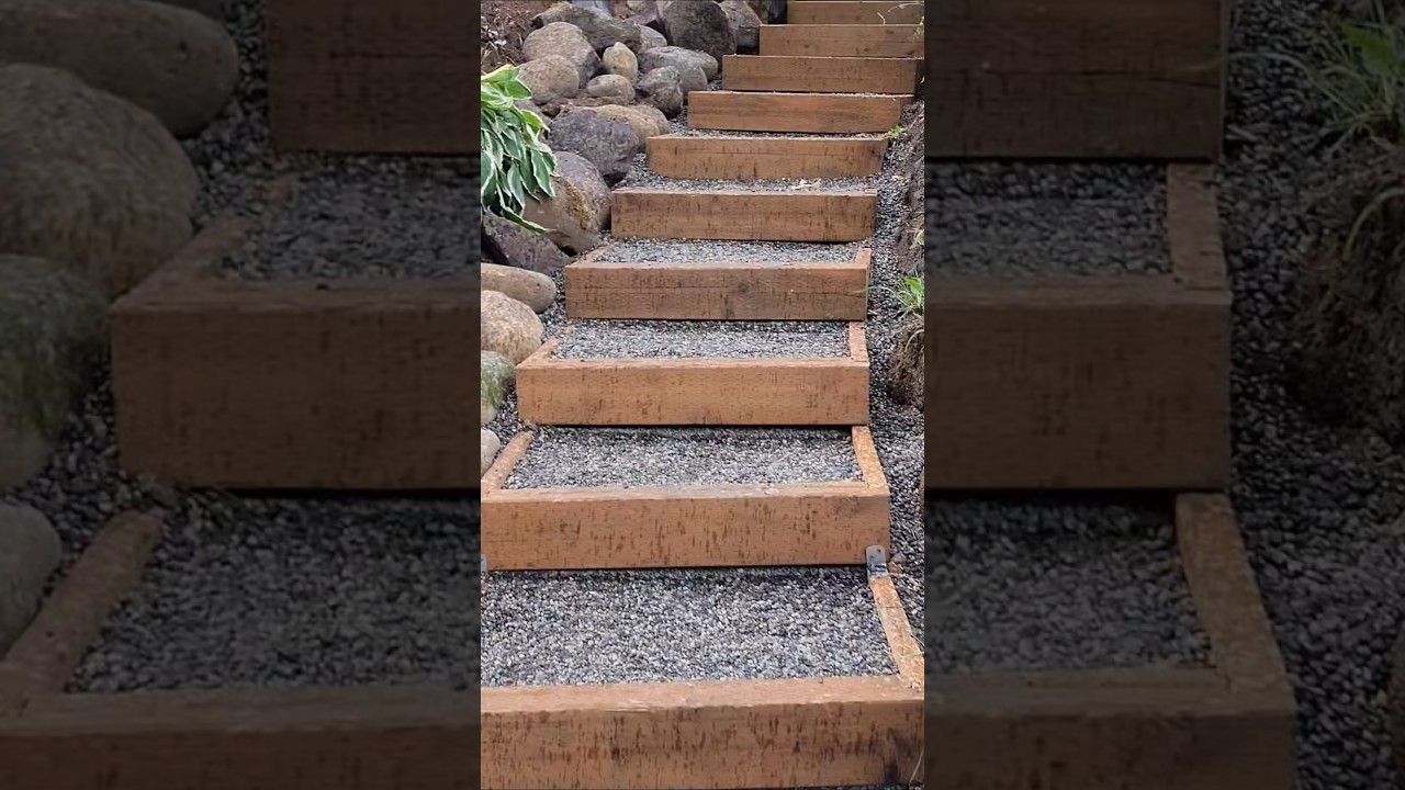 DIY Garden Stairs on a Slope!