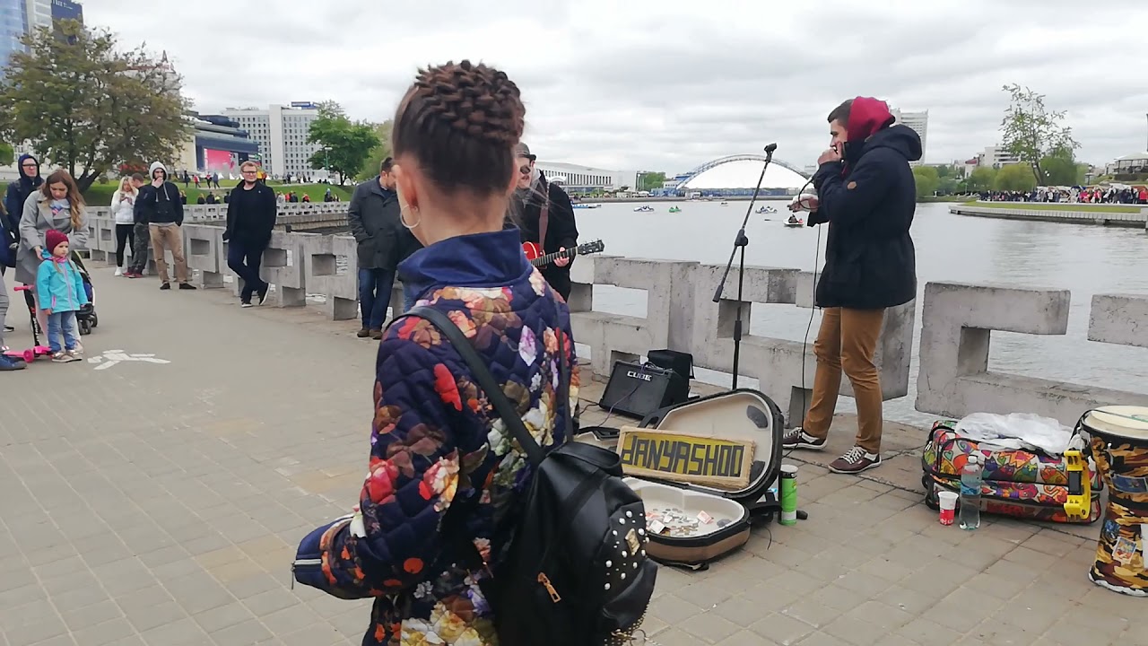Street musicians in Minsk|| BEATBOX+GUITAR LIVE PERFORMANCE|| MiHa1Love ДАНЯ ШУ