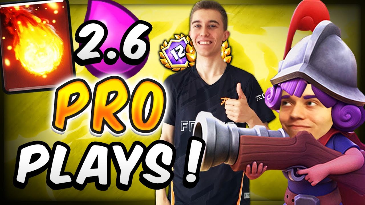 UNREAL! My Best Pro Plays w/ 2.6 Hog Rider Deck  — Clash Royale