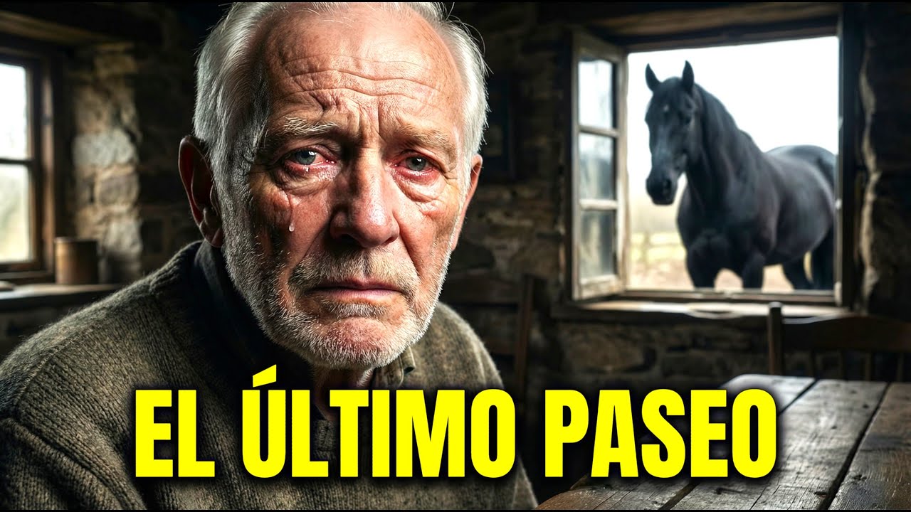 El Último Paseo: Un Anciano Enfermo Recibe Permiso para Ver a su Caballo Negro por Última Vez