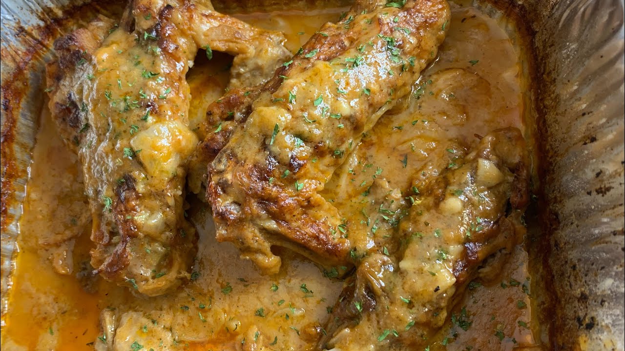 Тушеные индейные крылышки в южном стиле. Очень простой рецепт | Soul Food