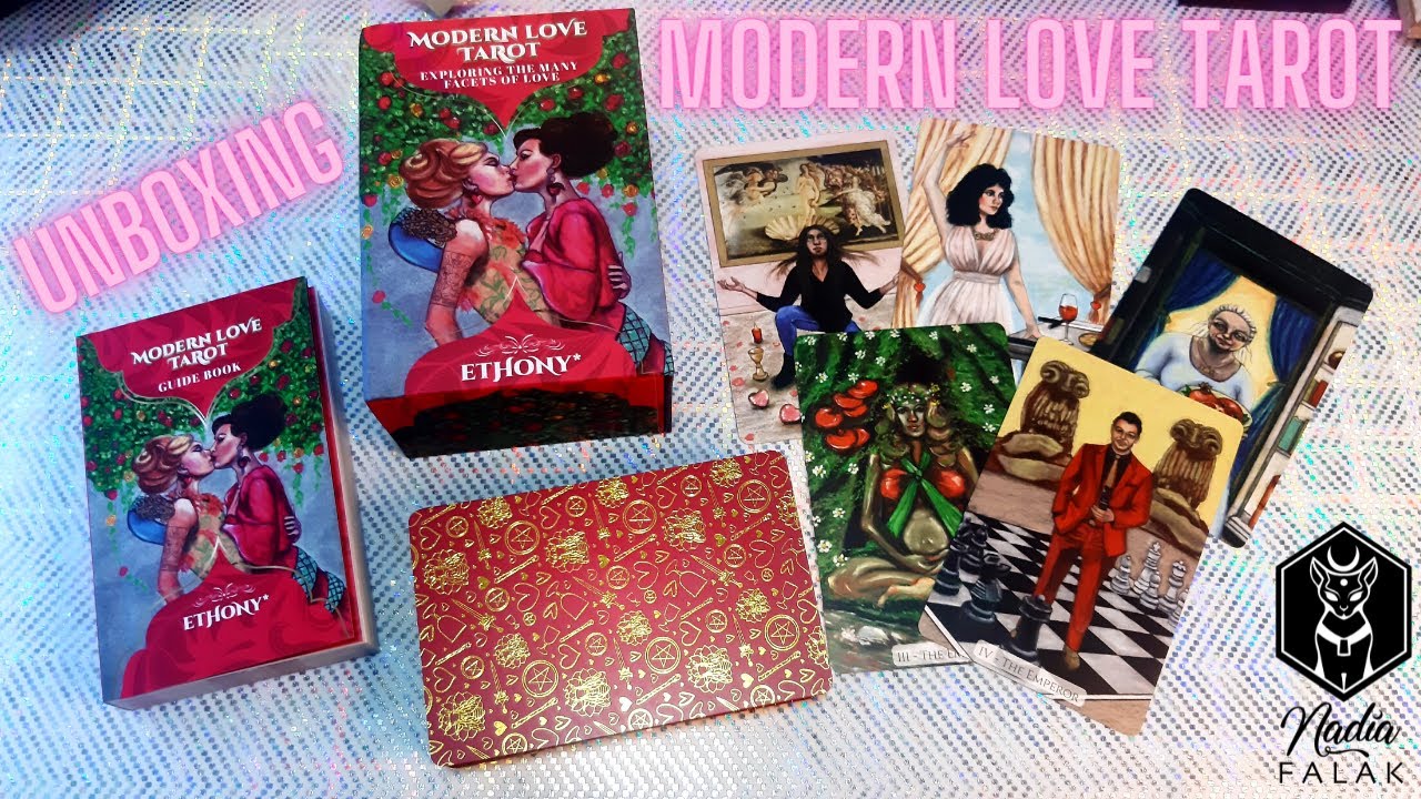 MODERN LOVE TAROT 💖 Me Enamoré! 🔮 Unboxing y Reseña en Español | Nadia Falak