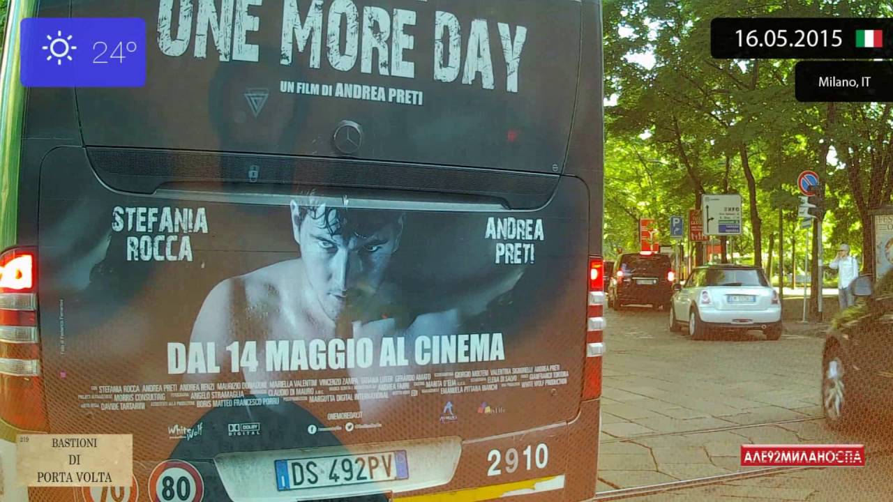 Driving through Milano (Italy) 16.05.2015 Timelapse x4