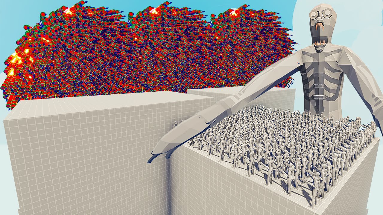 200x SCP-096 + 1x GIANT vs EVERY GOD - Totally Accurate Battle Simulator TABS