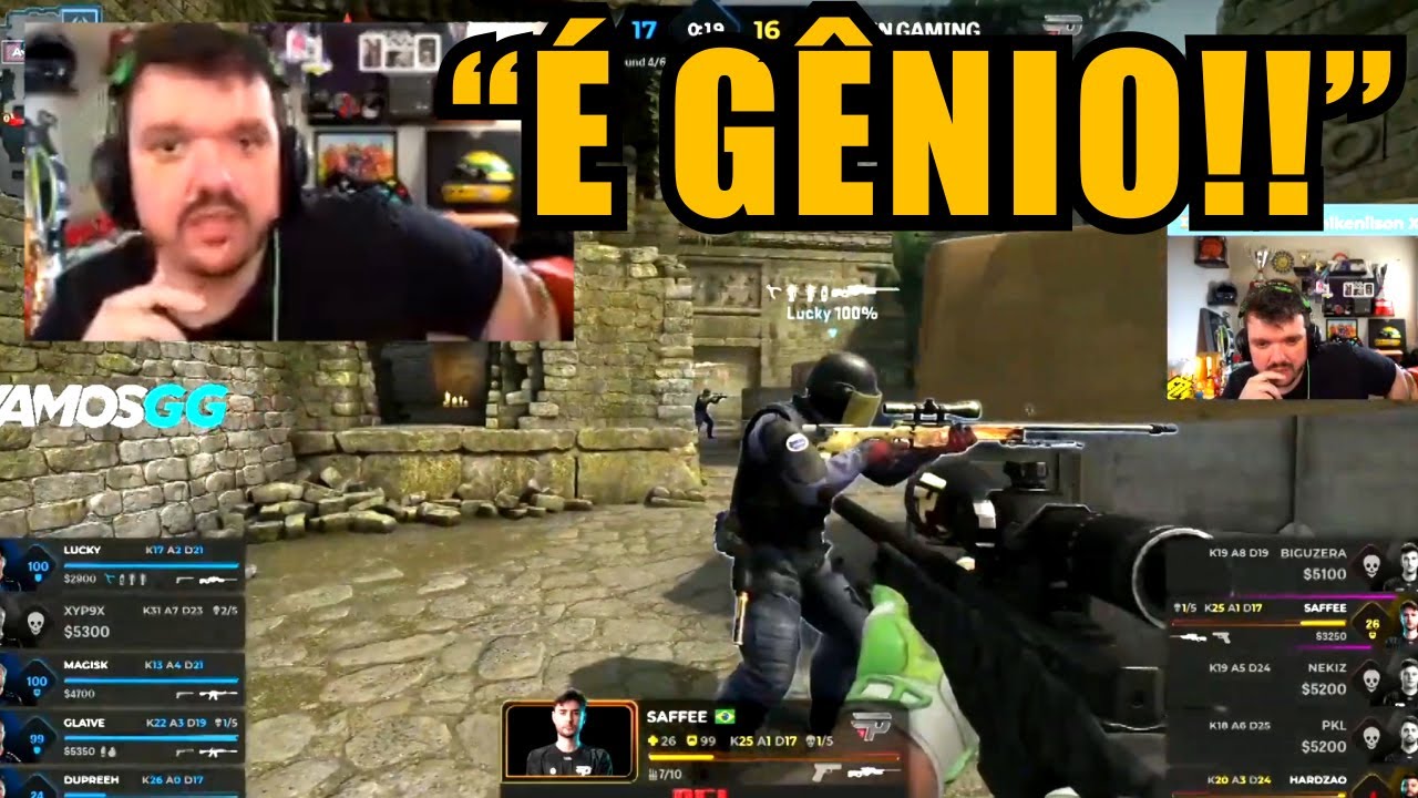 GAULES NEM ENTENDEU ESSA JOGADA DO SAFFEE!! (Best Of Saffee) (Cs:Go)