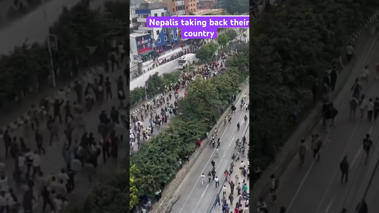 Protests in Nepal 2025 #protestinnepal #protest #nepal #news