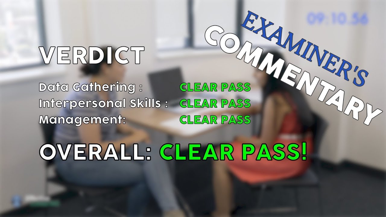 Emergency Contraception case with EXAMINER Commentary - CSA Prep // Episode 1b