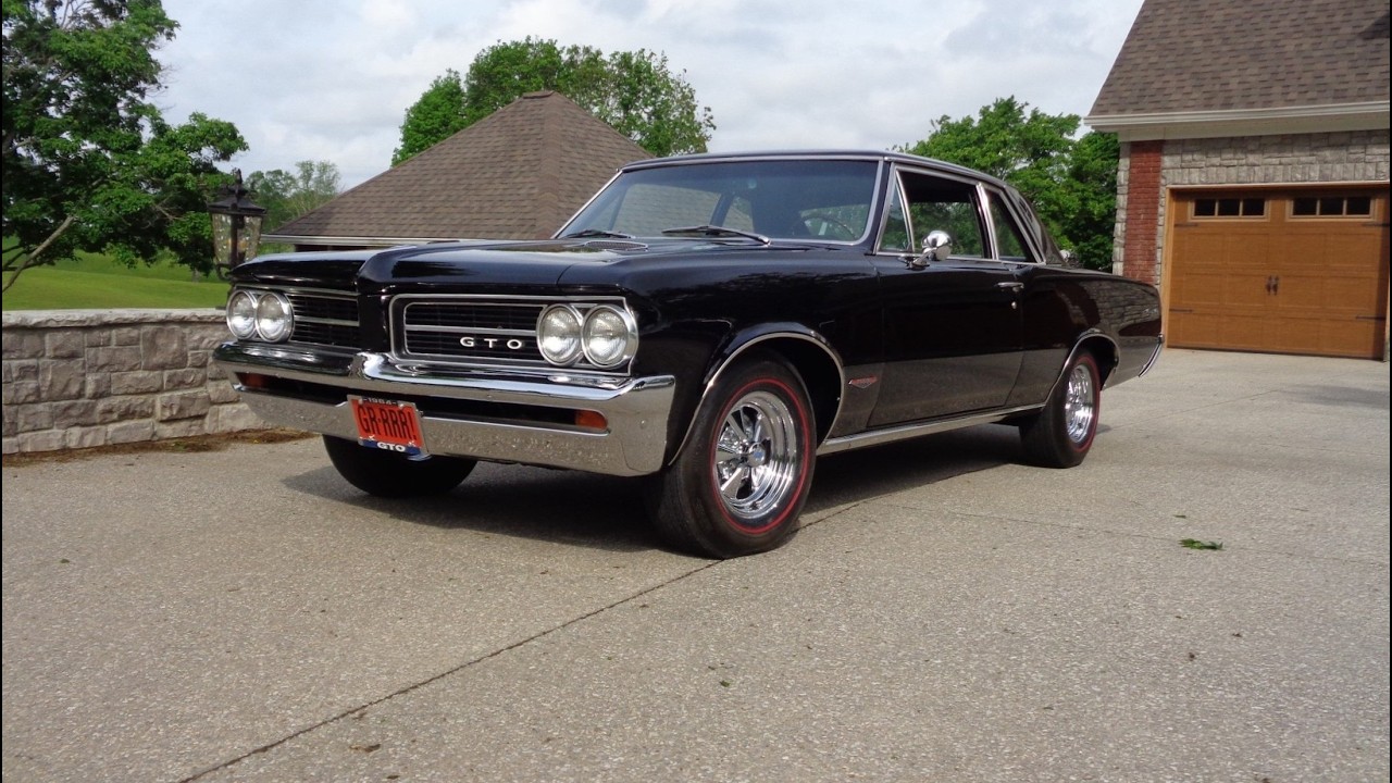 1964 Pontiac GTO 389 4 Speed in Black & Ride on My Car Story with Lou Costabile