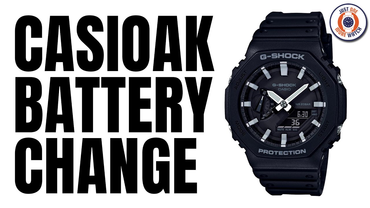 Casio GA2100 Battery Change + Hand Reset Tutorial!