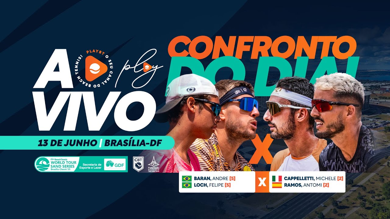 JOGO DO DIA: MICHELE CAPPELLETTI/ ANTOMI RAMOS X ANDRE BARAN/ FELIPE LOCH - SAND SERIES BRASILIA