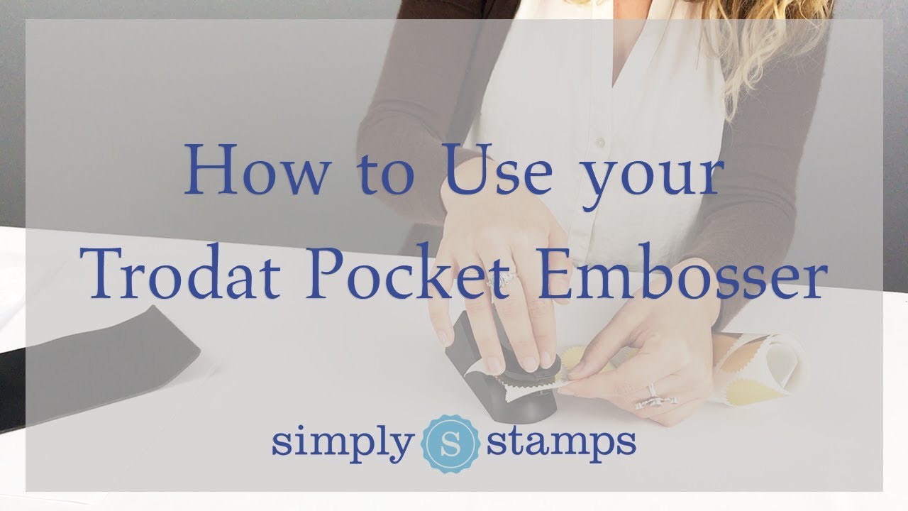 How to Use your Trodat Pocket Embosser