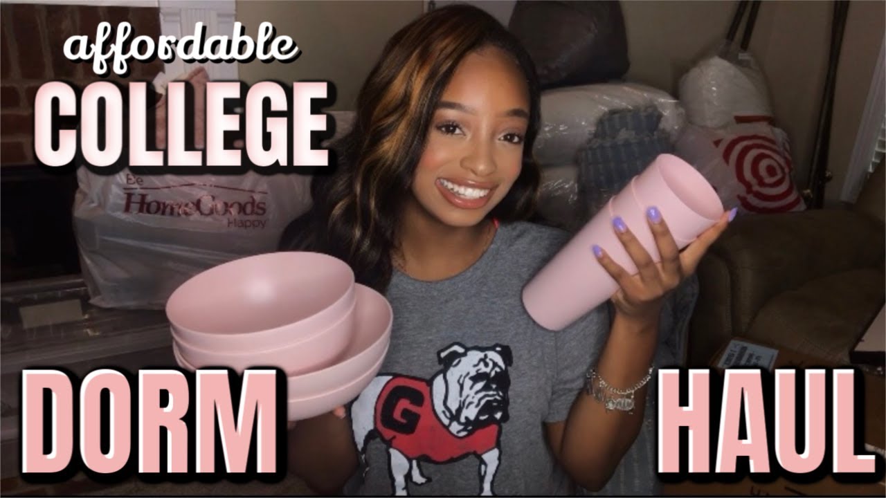 affordable COLLEGE DORM HAUL 2023| FRESHMAN YEAR UGA| #dormhall #uga24 #buga24 #collegehaul