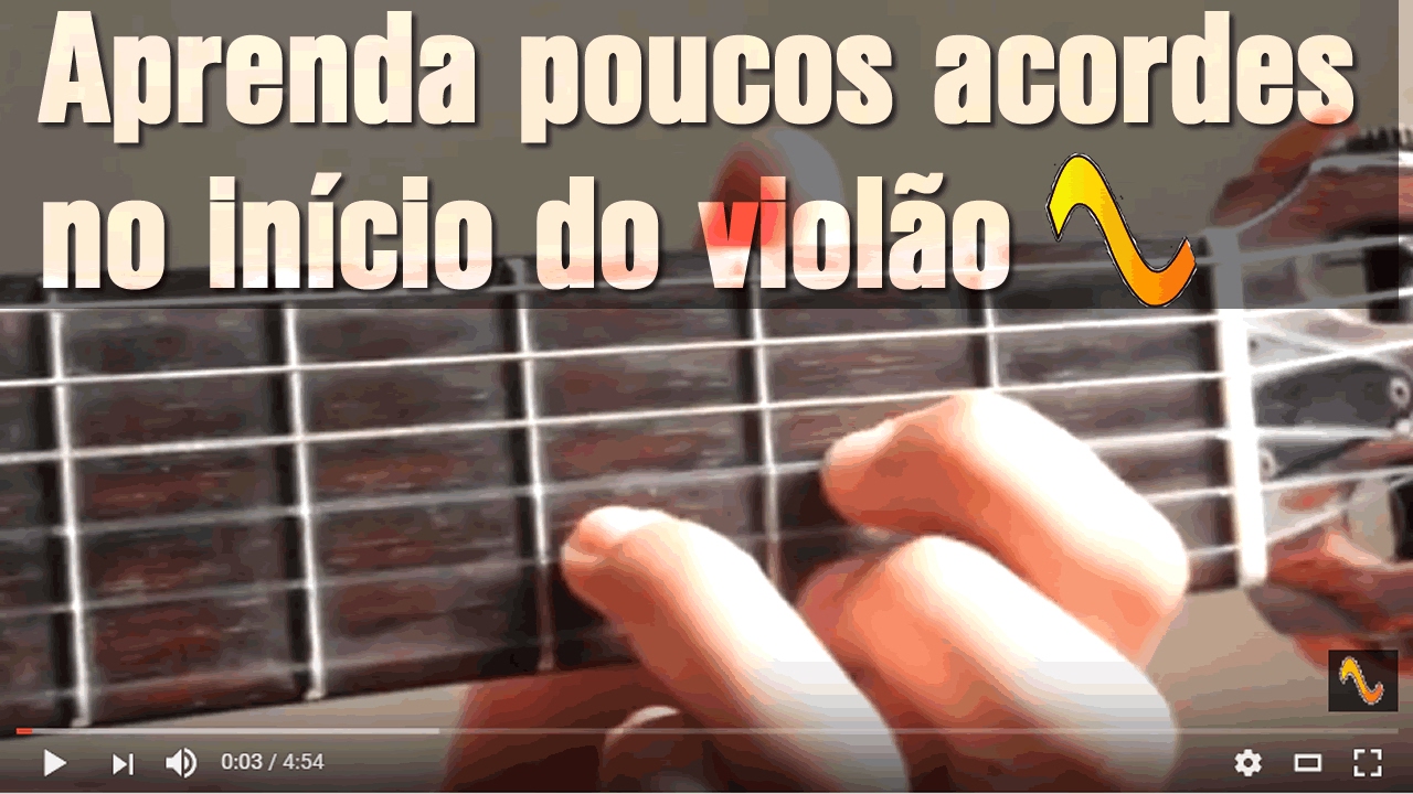 Poucos acordes para aprender no viol&atilde;o iniciante