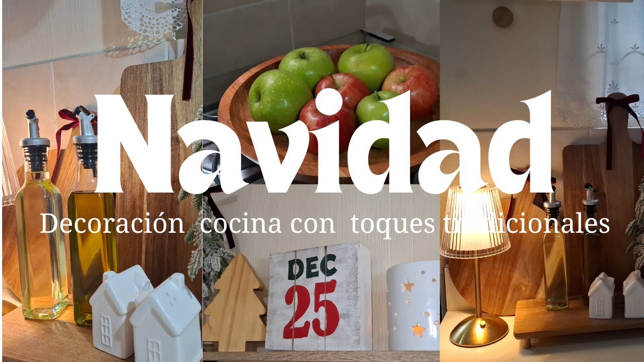 ✨️ DECORANDO MI PEQUEÑA COCINA  ✨️ Tradicional & Clasica  #navidad2025 #hogaracogedor #navidad 