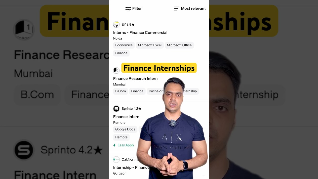 Finance Internships for undergraduates #finances #internship