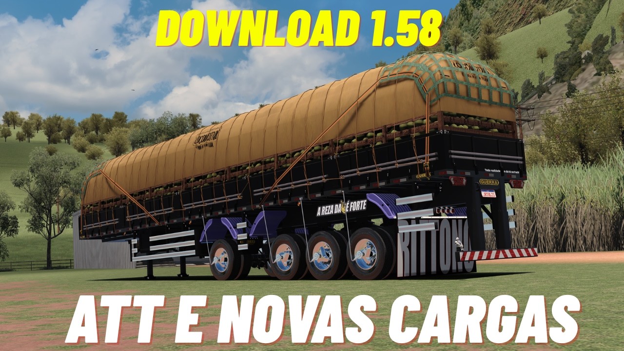 ⭕ETS2 - 1.58 - ATUALIZAÇÃO E DOWNLOAD LS 4 EIXO 3 EIXO #shortsfeed #videoviral #caminhão #arqueado