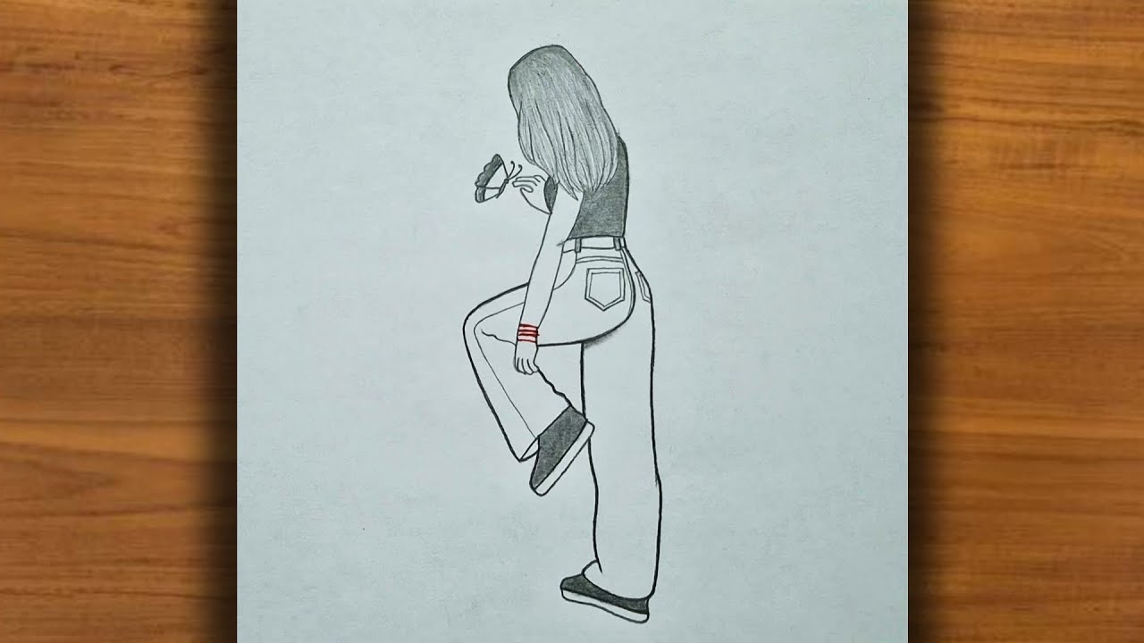 How to draw a Side Girl with Butterfly -Pencil sketch || Drawing tutorial for beginners || Drawing