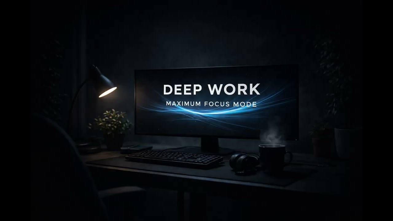 Deep Work Music – Maximum Focus Mode (1 Hour Dark Productivity Session)