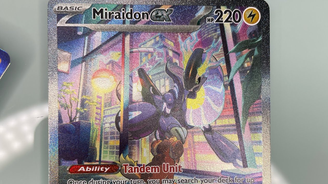 Alt art miraidon ex, plus an entire box of scarlet and violet pulls!