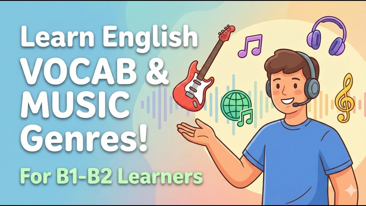 Learn English With Music | Vocabulary & Genres for B1-B2 Learners
