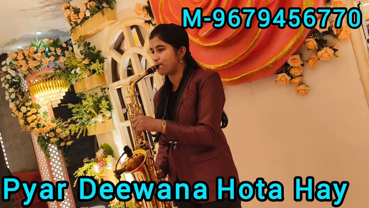 Saxophone artist Kolkata/ Saxophone instrumental music / Wedding Saxophone show. Female saxophone.