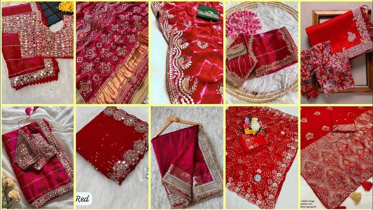 Karwachauth special saree look 2025 || Trending saree designs for karwachauth #saree #karwachauth 