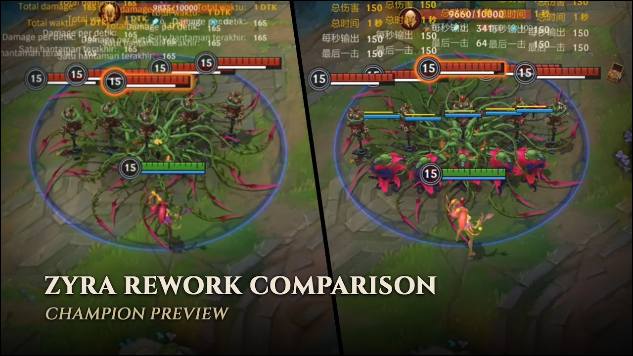 Zyra Rework Comparison: China PBE Server vs Global Server! &ndash; League Of Legends Wild Rift