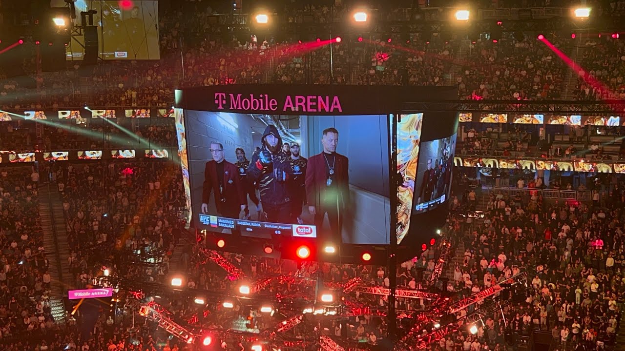 Magomed Ankalaev UFC 320 Walk Out (raw fan reaction)