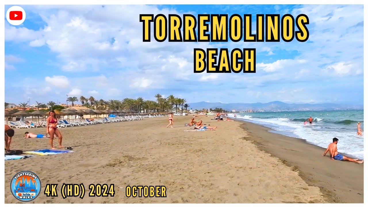 🌊✨TORREMOLINOS october BEACH WALKING TOUR 2024 MÁLAGA #walkingtour