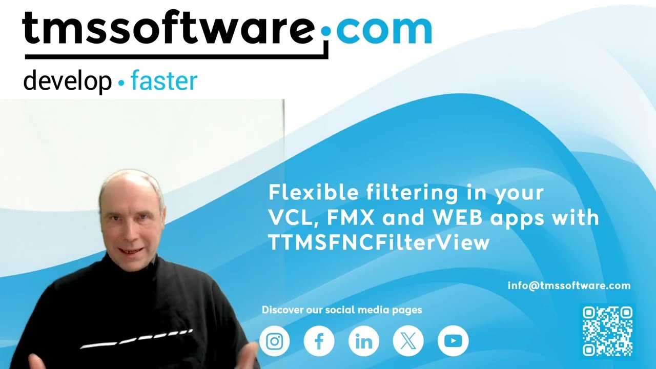 Гибкая фильтрация в ваших приложениях VCL, FMX и WEB с помощью TTMSFNCFilterView