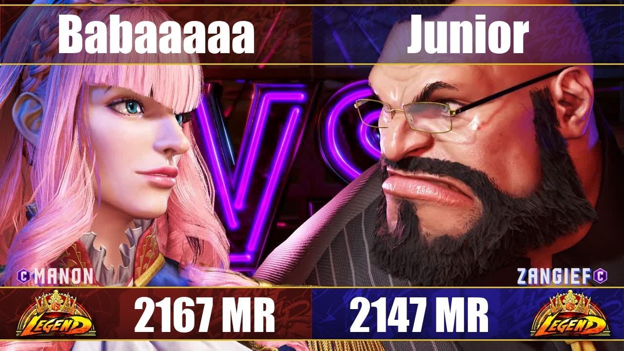【スト6】Babaaaaa vs じゅにあ (マノン vs ザンギエフ) SF6 Babaaaaa vs Junior (Manon vs Zangief)