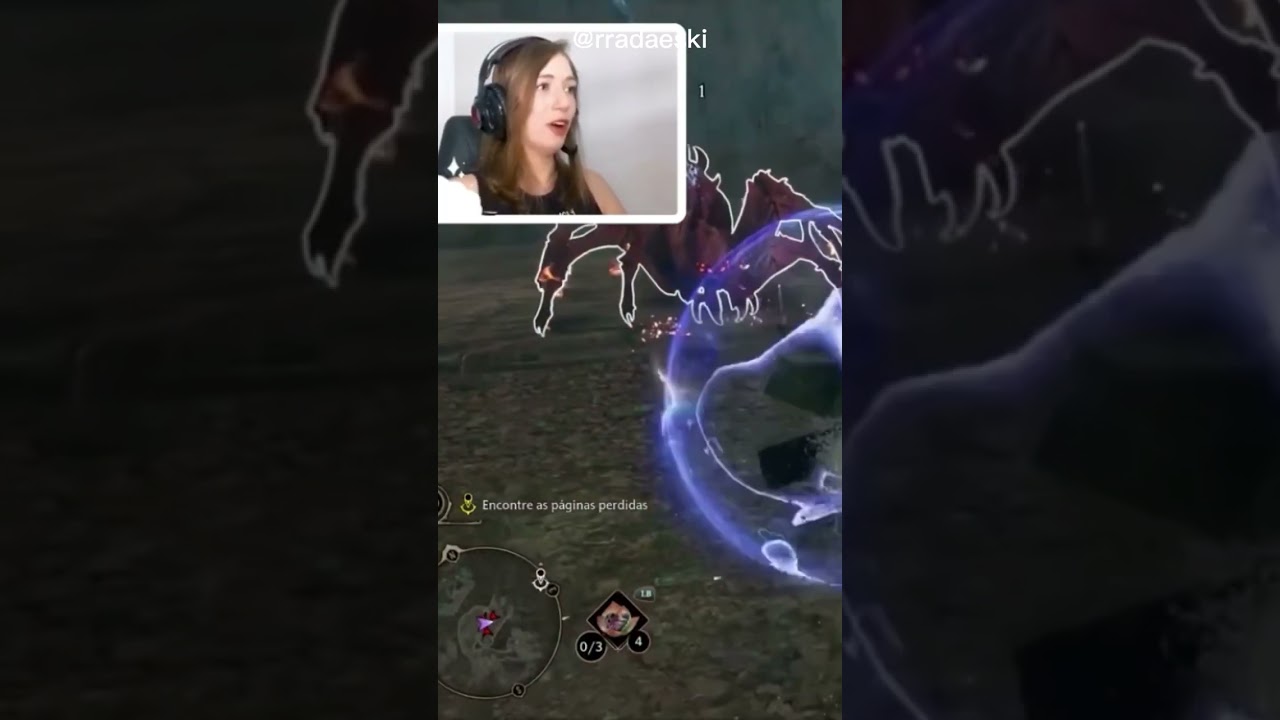 Fui na floresta proibida 😰🕷 HOGWARTS LEGACY #shorts