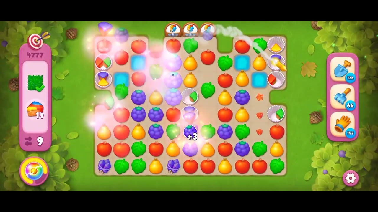 Gardenscapes Level 4777 [Challenge Level] #androidgameplay #gardenscapesgameplay #viralvideo #trandi