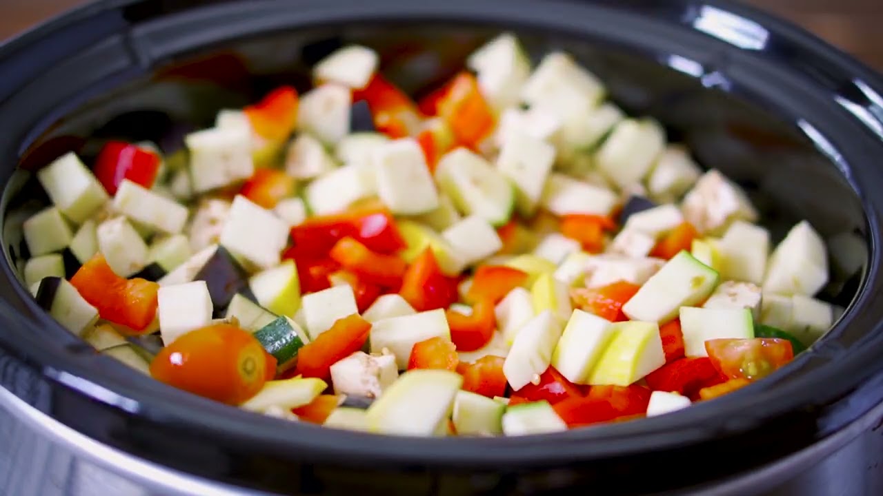Slow Cooker Ratatouille with White Beans