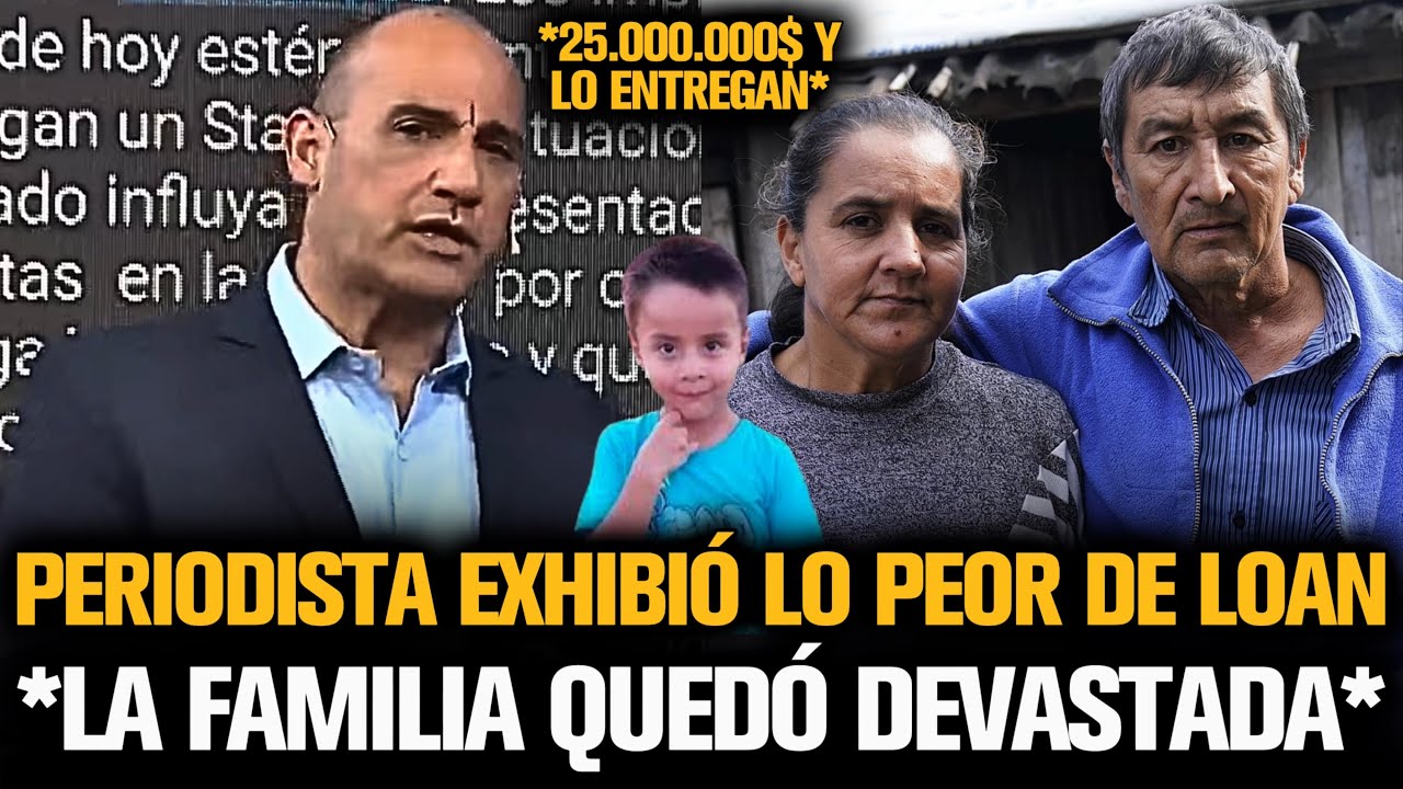 PERIODISTA EXHIBIÓ EL PEDIDO A LA FAMILIA DE LOAN PARA DEVOLVERLO CON VIDA