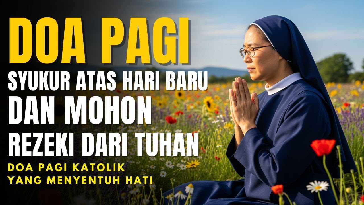 Doa Pagi Katolik yang Menyentuh Hati | Syukur atas Hari Baru dan Mohon Rezeki dari Tuhan