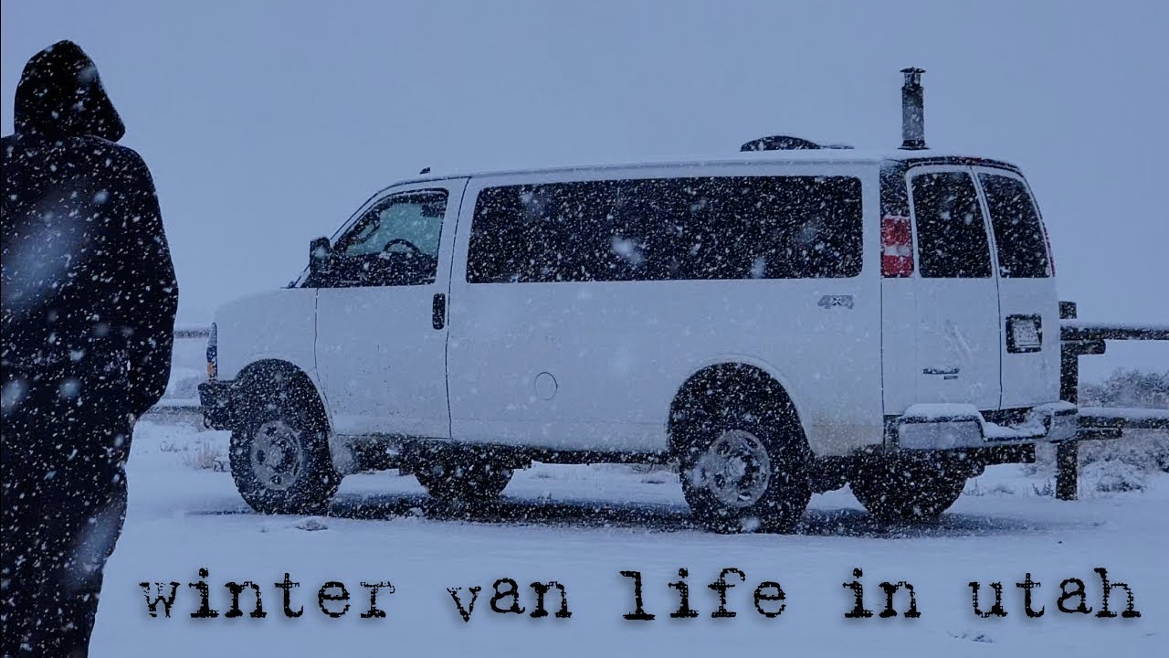 Snow Storm Van Life in Utah - Notch Peak Wilderness