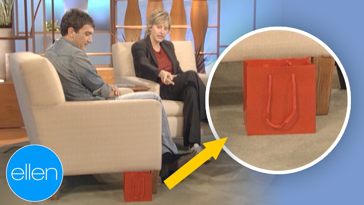 Antonio Banderas Gets Ellen a Mystery Gift
