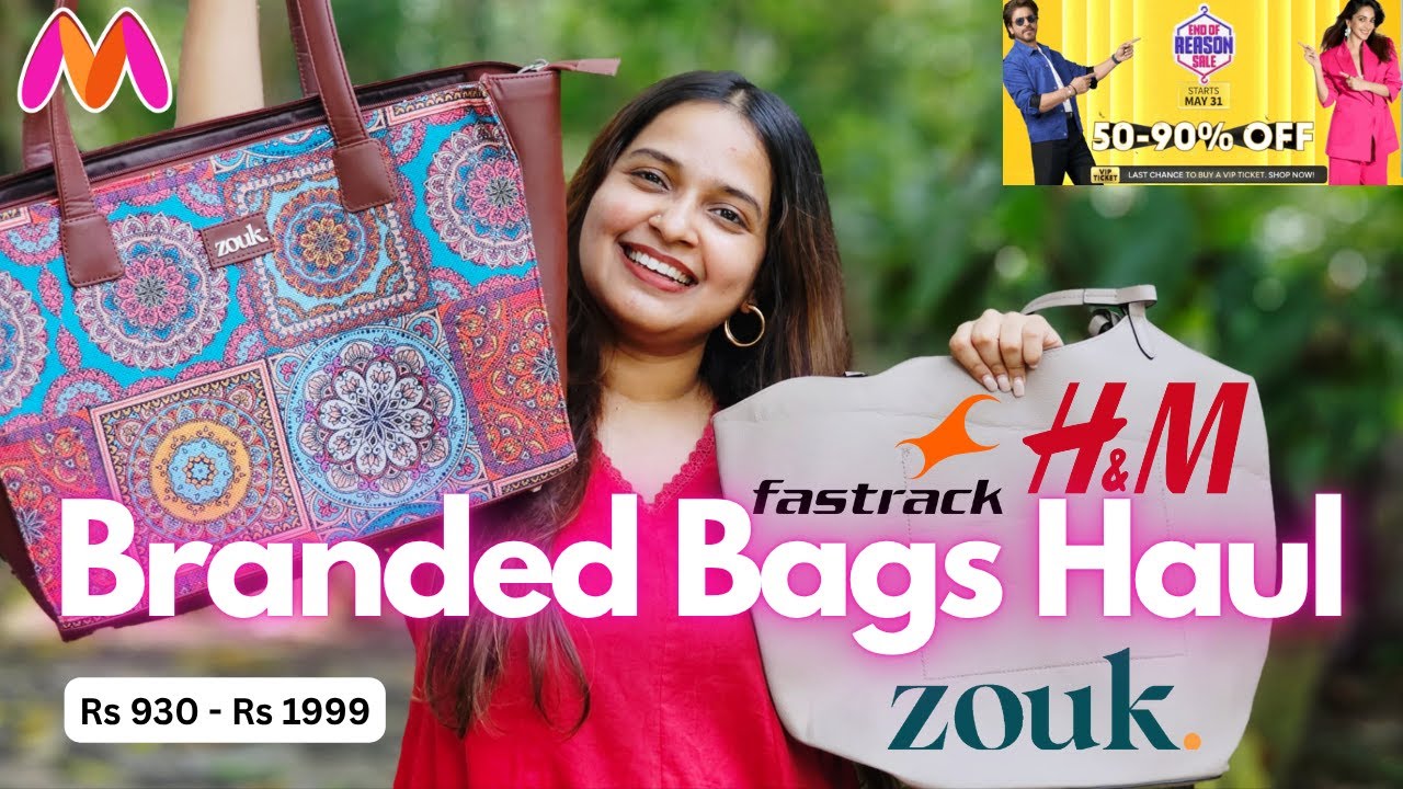 8 Affordable Branded Office/College Bags Haul | 50% to 90% OFF Myntra EORS Sale | English Subtitles