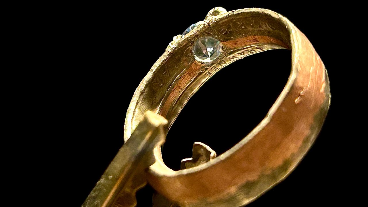 Prototype Handmade Coin Ring w/ lab diamonds - Homemade Jewelry 