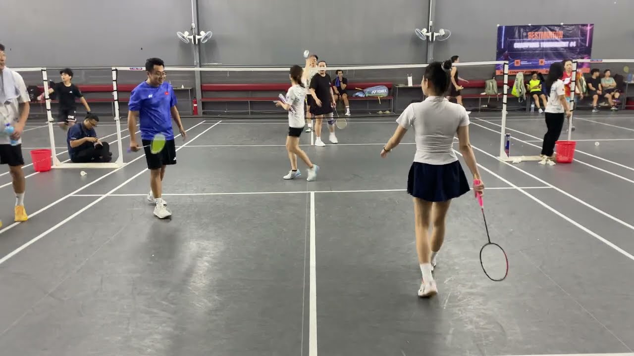 Bestminton Champions #4 Tournament - Group stage - NA & Oanh vs Minh & Hanna