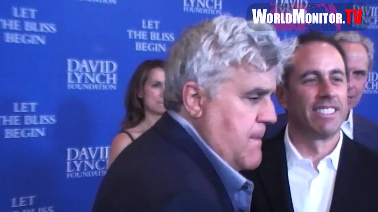 Jerry Seinfield and Jay Leno interviewed at The David Lynch foundation's night of comedy