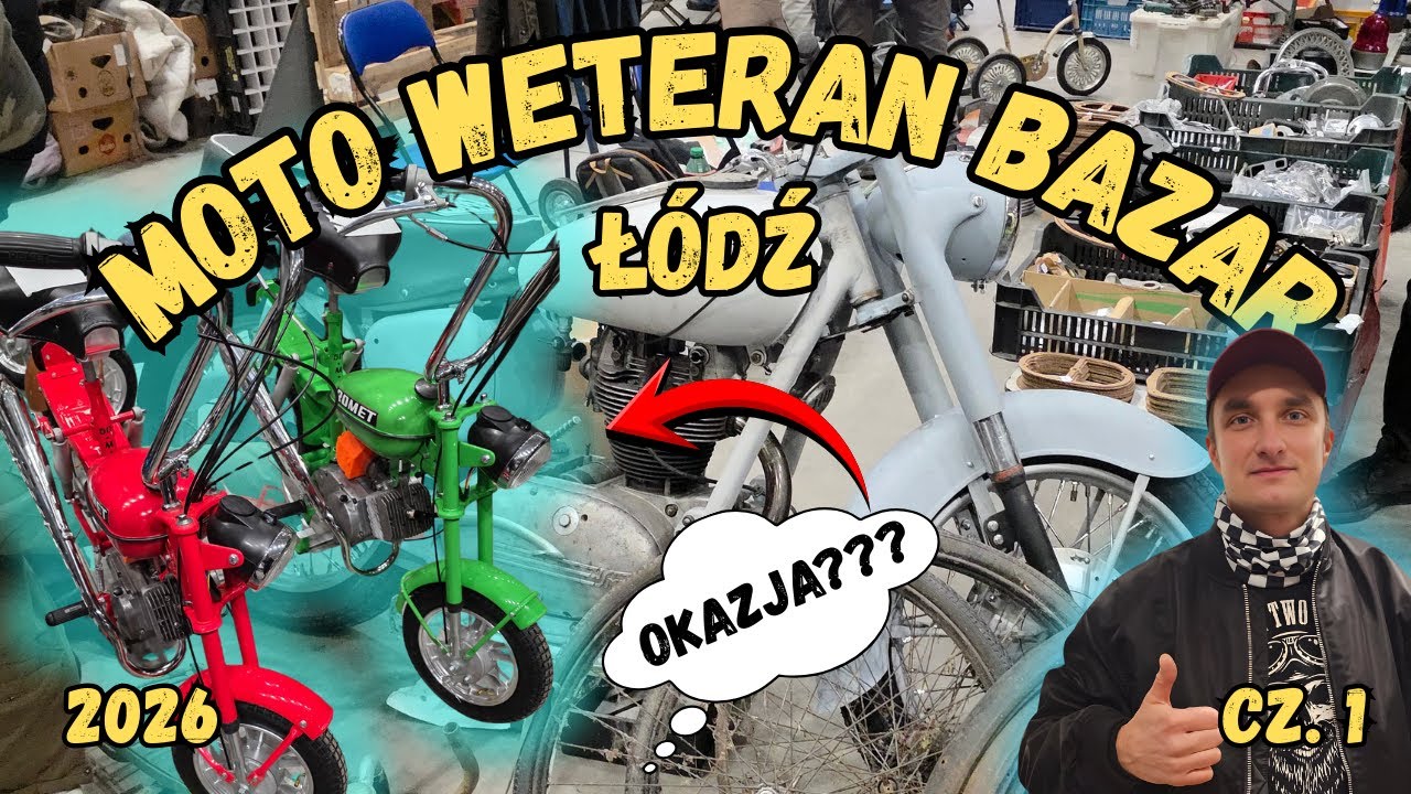Moto Weteran Bazar 2026 - spadek cen czy zimowe okazje? Zobacz co sprzedawano w Łodzi CZ.1