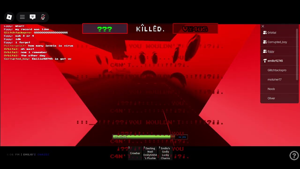 6:06 PM | Emilio's Chases - ¿¡‽.....VÏ4ÜS.....?¿!‽ - BEATEN