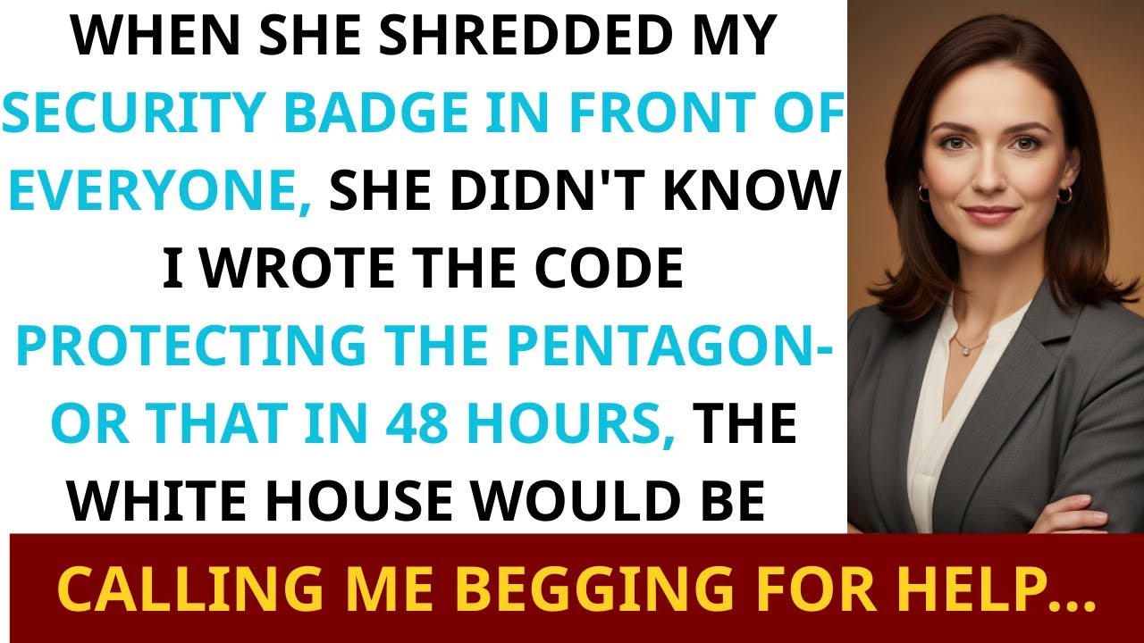 She Canceled My Badge — Didn’t Know I Wrote the Security Code the DoD Uses