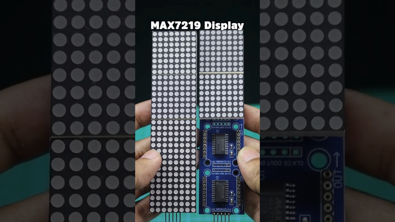 MAX7219 Dot Matrix Display | #electronics #arduino