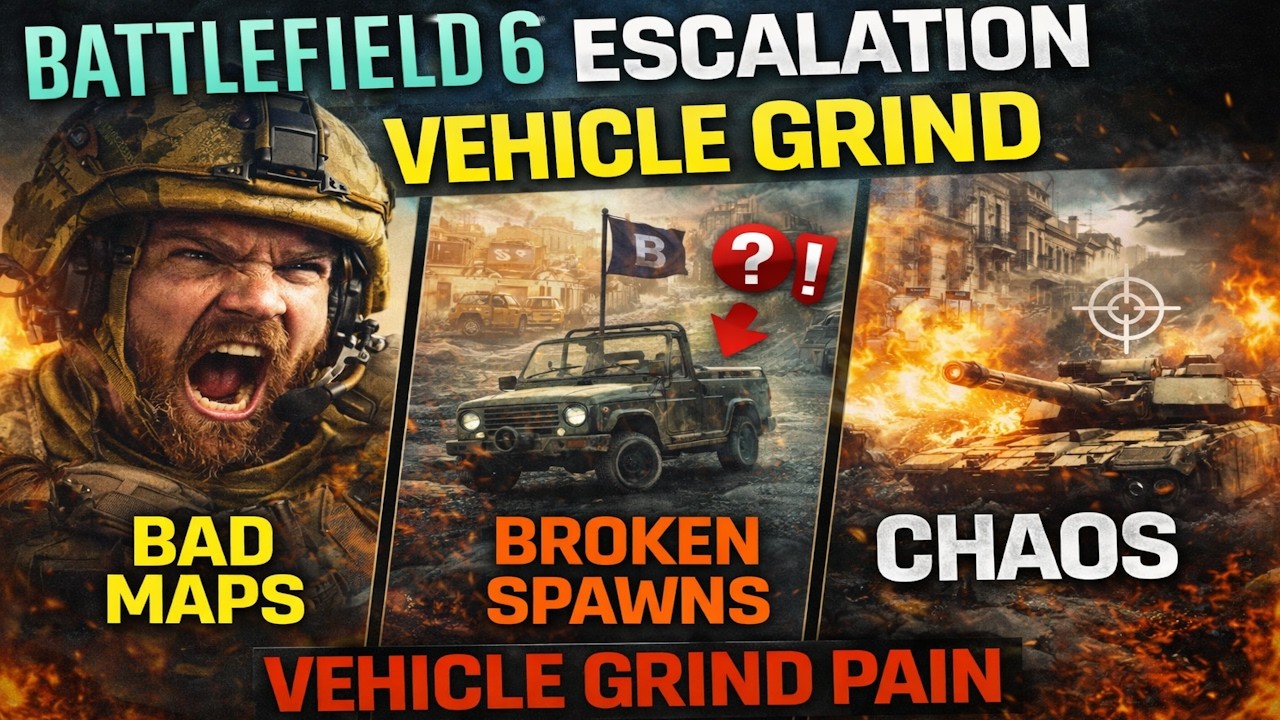 Battlefield 6 Escalation Vehicle Grind – Bad Maps, Broken Spawns & Chaos