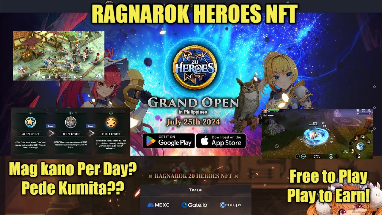 Ragnarok 20 Heroes NFT | Magkano per day? | New Play to earn ( Tagalog )