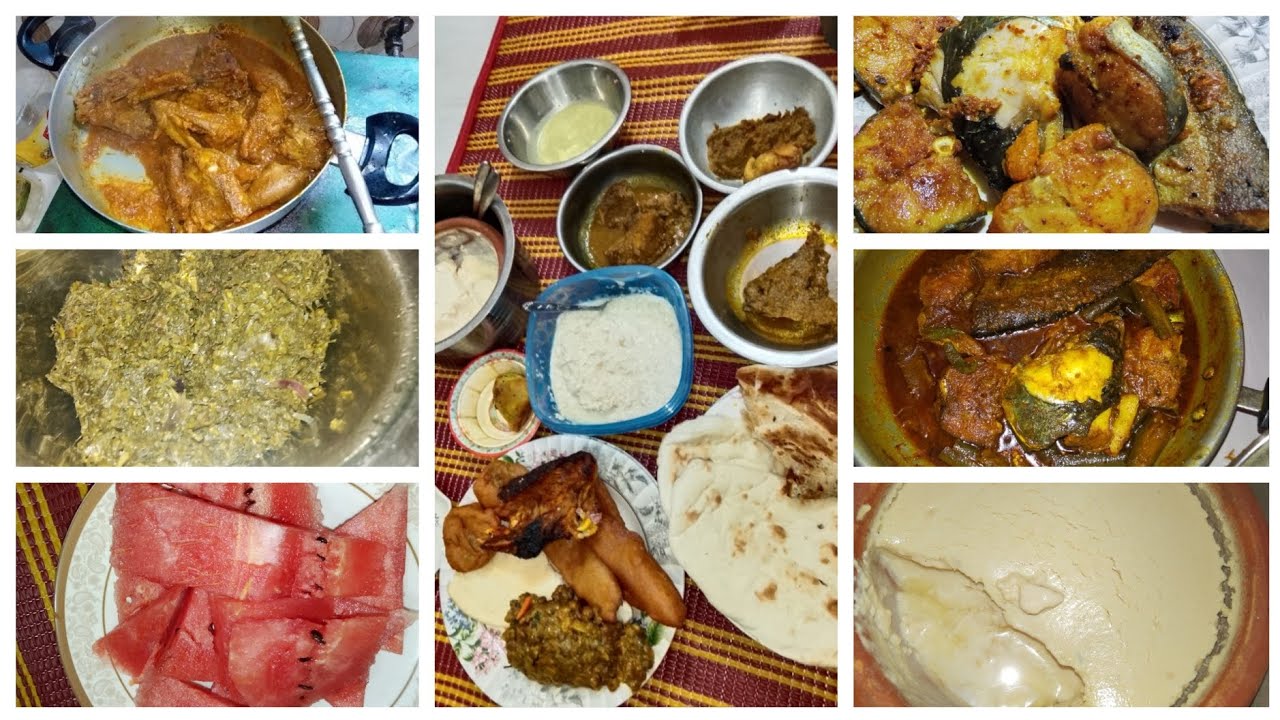 বড়ো দেশি বোয়াল মাছ বেগুন দিয়ে রান্না করলাম,কলমি শাক,চিতল মাছের কোফতা বেশ কঠিন কিন্তু খেতে মজা।ইফতারি